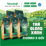 Combo 5 Gói Trà Olong Xanh Cao Cấp Newtea 2500g - Pha Olong Long Nhãn, Olong Sữa