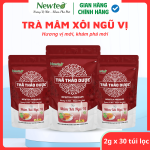 Trà Mâm Xôi Ngũ Vị Thảo Dược Cao Cấp Newtea 60g (30 Túi Lọc x 2g) - Trà Thảo Mộc, Vị Thanh Mát, Túi Lọc Tiện Lợi