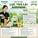 LỤC TRÀ LÀI TÚI LỌC Newtea Cao Cấp 125g (25 gói) - Chuyên Dùng Pha Chế, Pha Trà Chanh, Lục Trà Trái Cây, Lục Trà Sữa