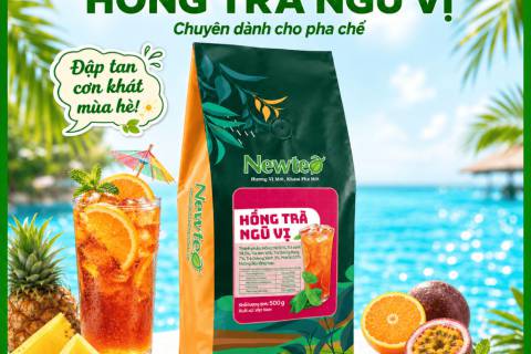Hồng Trà Ngũ Vị Newtea 500g: Cách Ủ Cốt Trà Trái Cây