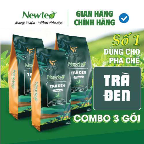 Combo 3 Gói Trà Đen Cao Cấp Newtea 1500g - Dùng Trong Pha Chế Trà Sữa Đậm Vị