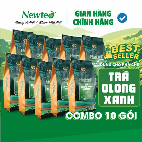 Combo 10 Gói Trà Olong Xanh Cao Cấp Newtea 5000g - Pha Olong Long Nhãn, Olong Sữa