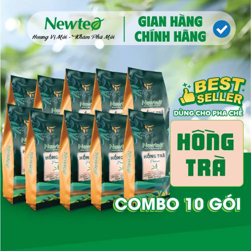 Combo 10 Gói Hồng Trà Cao Cấp Newtea Gói 5000gr - Chuyên Pha Chế Hồng Trà Long Nhãn, Trà Sữa, Hồng Trà Cam Xí Muội