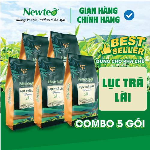 Combo 5 Gói Lục Trà Lài Cao Cấp Newtea 2500gr - Pha Trà Chanh, Lục Trà Trái Cây, Lục Trà Sữa