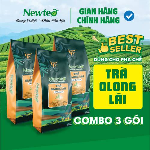 Combo 3 Gói Trà Olong Lài Cao Cấp Newtea 1500g - Pha Trà Sữa Cốm, Olong Nhài Sữa Phê La, Trà Trái Cây