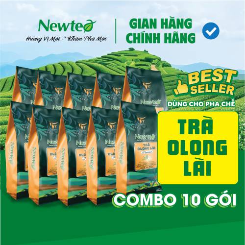 Combo 10 Gói Trà Olong Lài Cao Cấp Newtea 5000g - Pha Trà Sữa Cốm, Olong Nhài Sữa Phê La, Trà Trái Cây