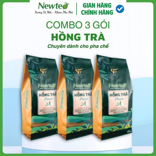 Combo 3 Gói Hồng Trà Cao Cấp Newtea Gói 1500gr - Chuyên Pha Chế Hồng Trà Long Nhãn, Trà Sữa, Hồng Trà Cam Xí Muội