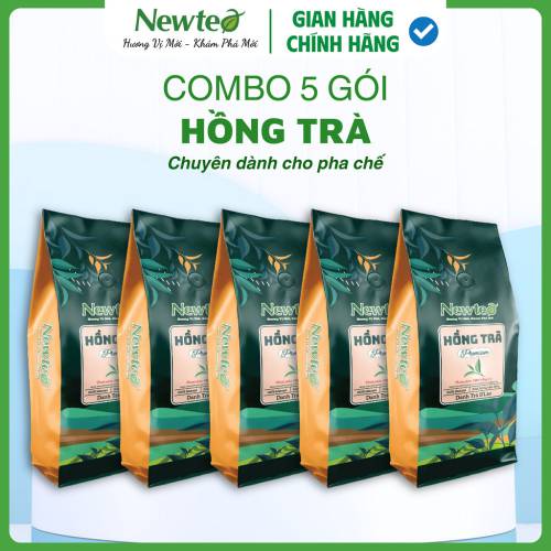 Combo 5 Gói Hồng Trà Cao Cấp Newtea Gói 2500gr - Chuyên Pha Chế Hồng Trà Long Nhãn, Trà Sữa, Hồng Trà Cam Xí Muội