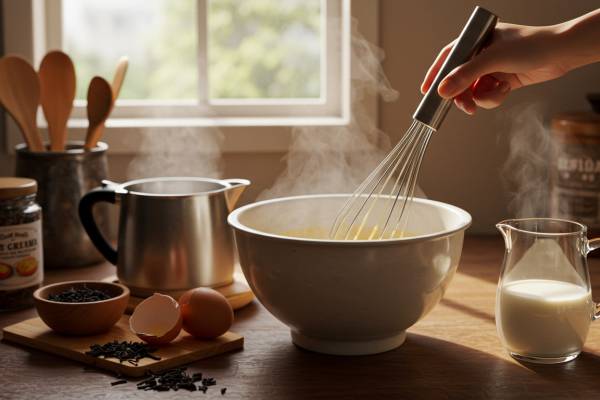 Tự làm Hồng Trà Kem Trứng đơn giản tại nhà cho ngày thư giãn