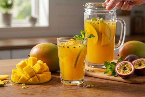 Khám Phá Cách Làm Trà Xoài Chanh Dây Ngọt Mát và Đơn Giản