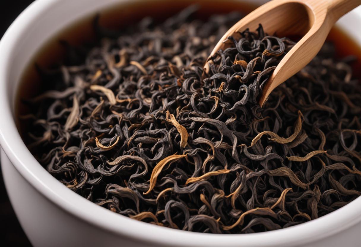 High-quality black tea leaves from Newtea with rich aroma and color.