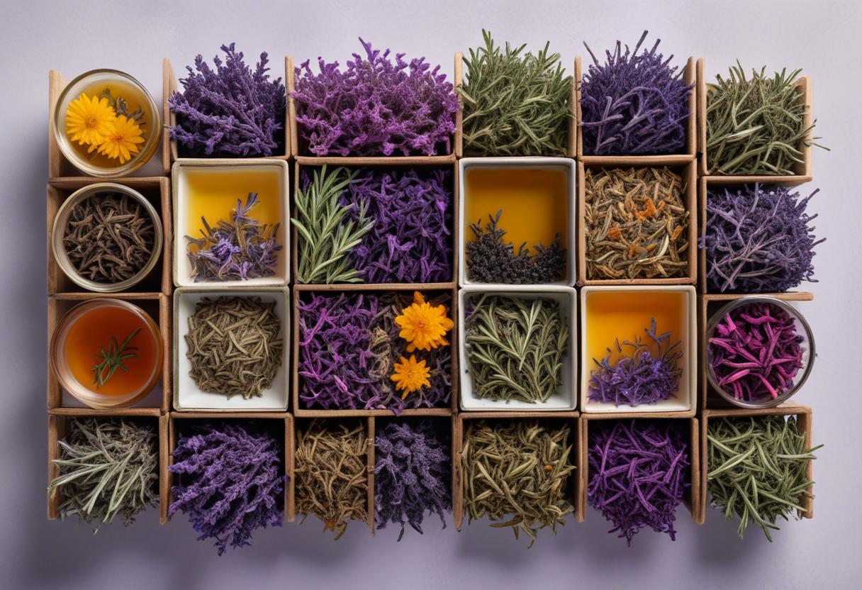 Herbal teas with fresh ingredients highlighting the health benefits and creativity of traditional tea.