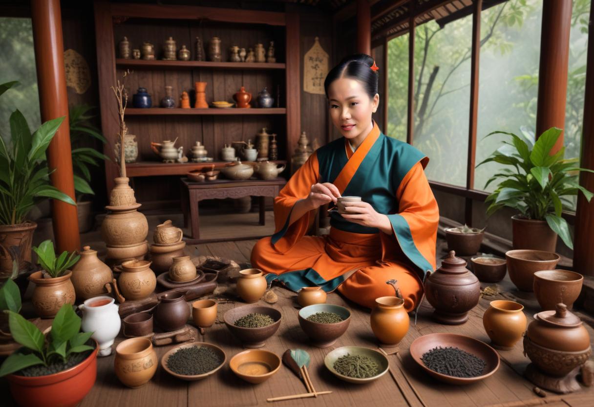 Cultural heritage of Thai Nguyen tea, featuring a legend.