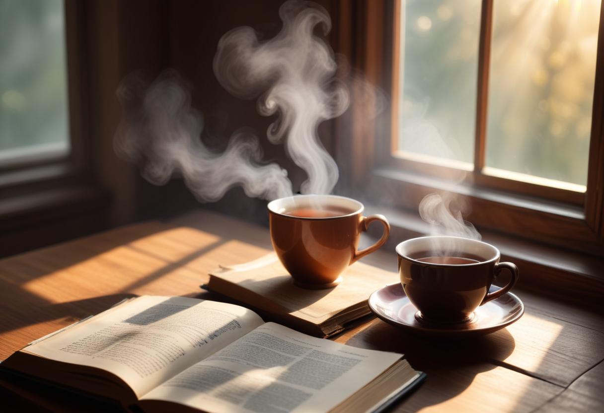 Tách trà ấm áp giúp thư giãn sau ngày làm việc căng thẳng