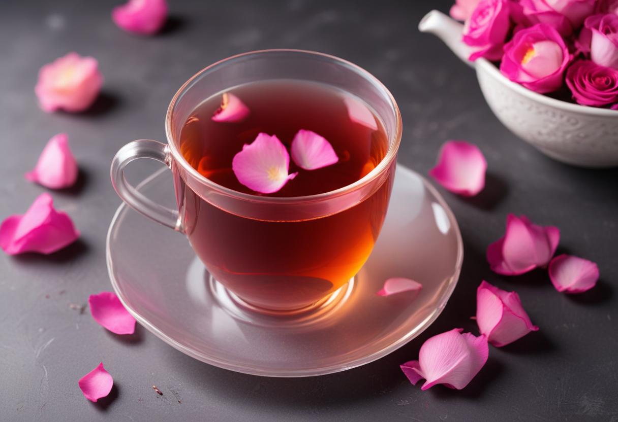 Chén trà hoa hồng tinh tế gợi ý cho món quà tặng ý nghĩa trong tình yêu.