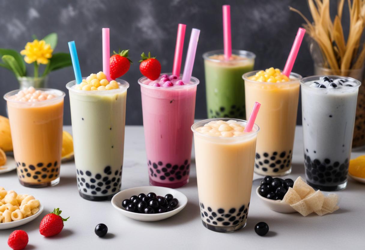 Một ly trà sữa tự pha với nhiều topping khác nhau cho trải nghiệm thú vị với các công thức trà sữa độc đáo.