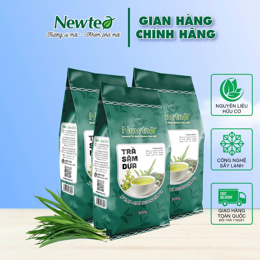 Combo 3 Gói Trà Sâm Dứa Cao Cấp Newtea 900G