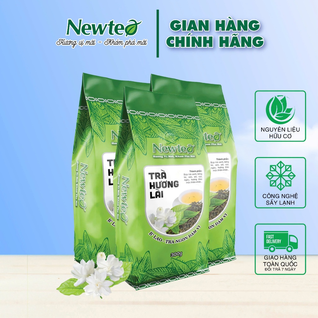 Combo 3 Gói Trà Hương Lài Cao Cấp Newtea 900G