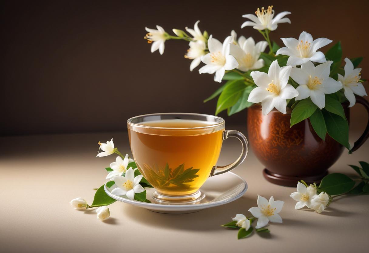 Tách trà lài nóng giúp thư giãn và nâng cao sức khỏe