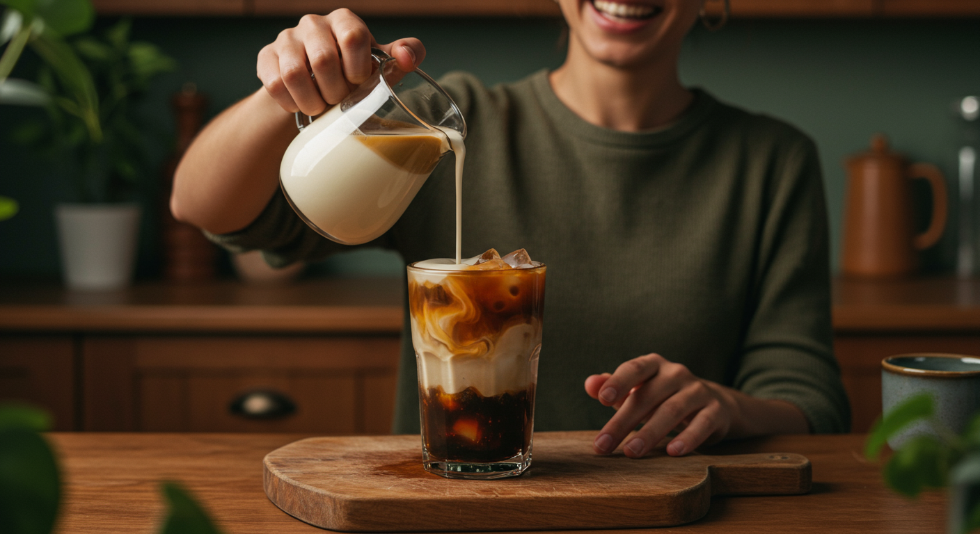 Tự Tay Làm Trà Đen Macchiato Béo Ngậy Ngon Như Ngoài Tiệm
