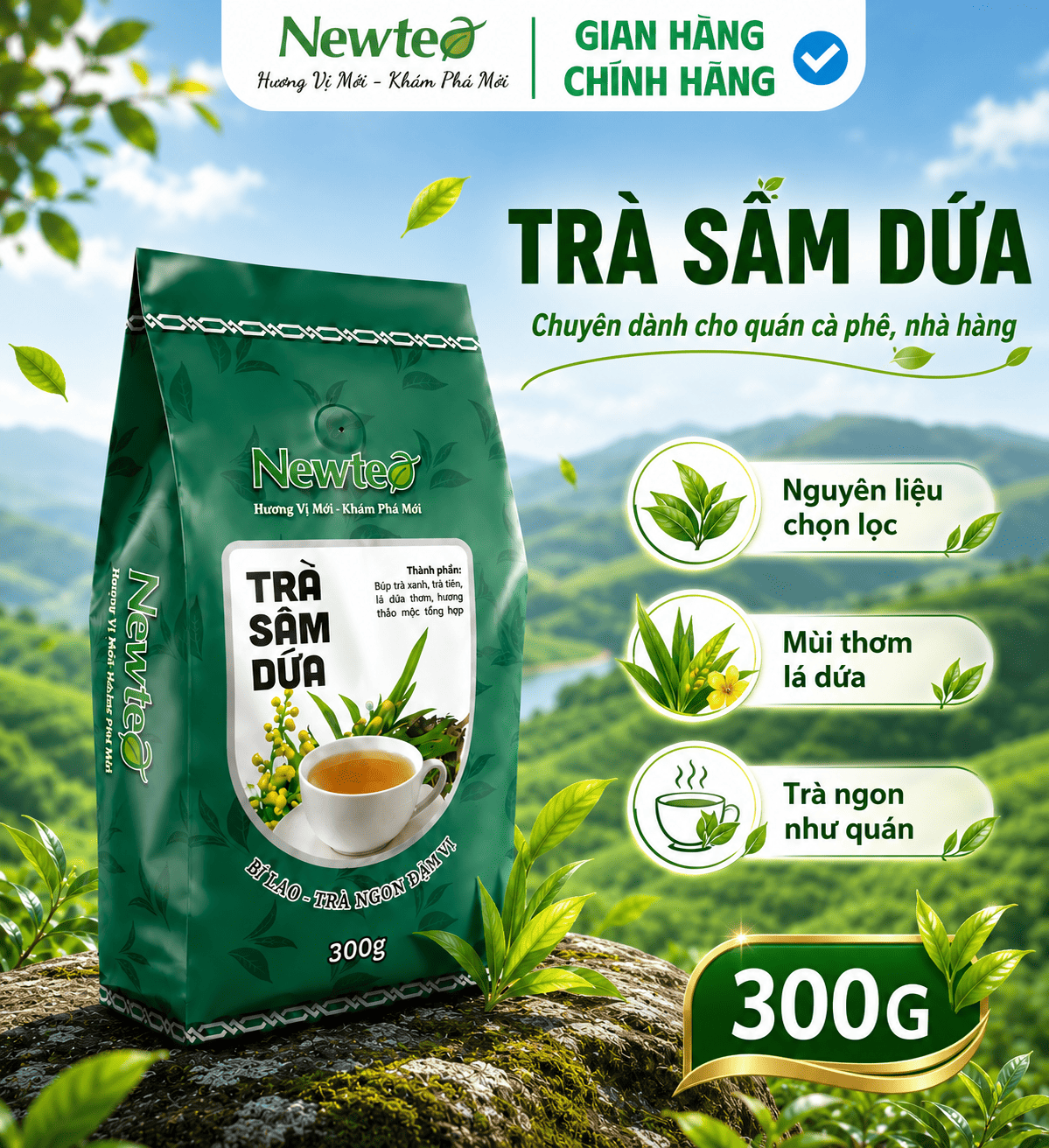 Trà Sâm Dứa Cao Cấp Newtea - 300G