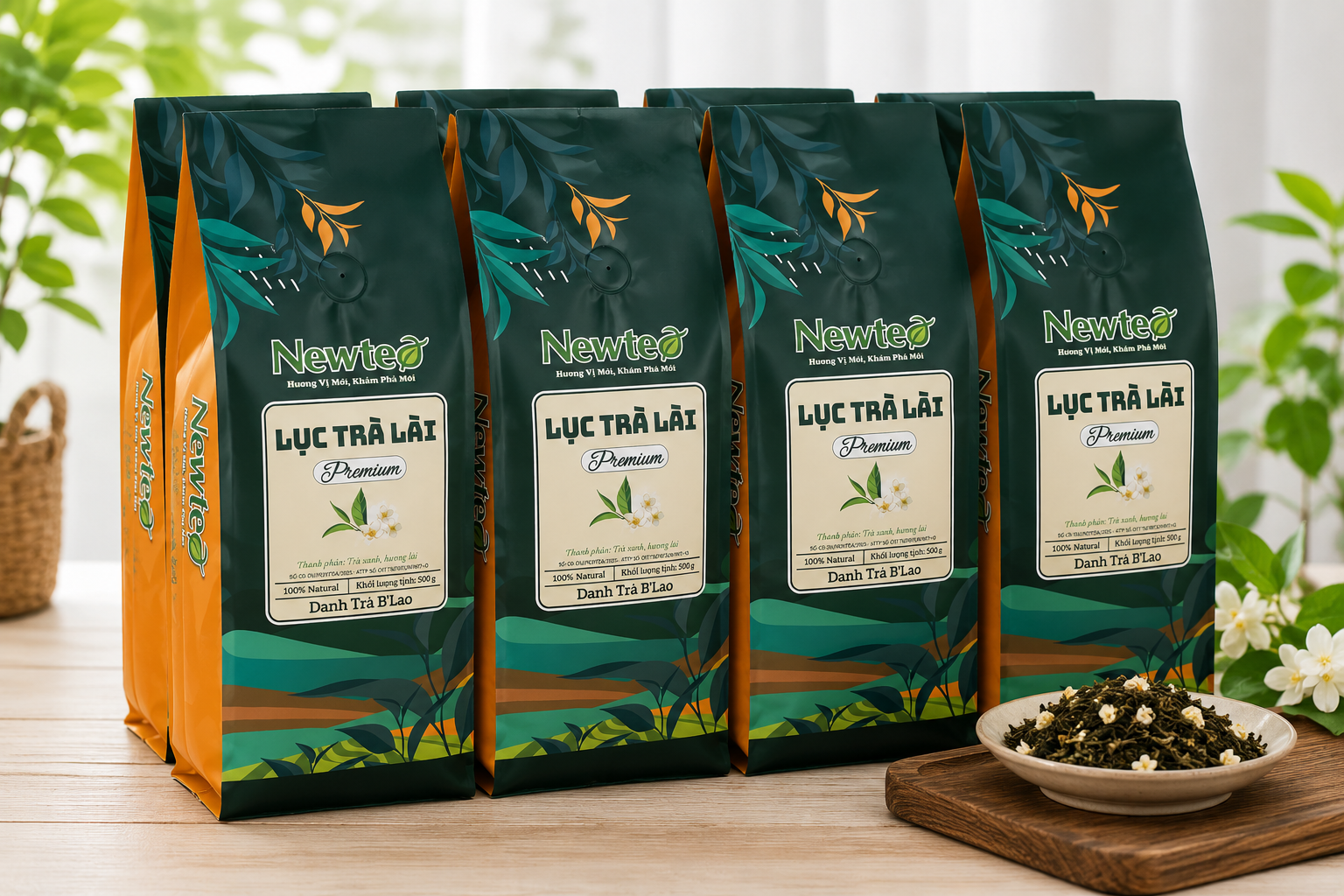 Combo lục trà lài cao cấp Newtea pha trà chanh giá sỉ cho quán