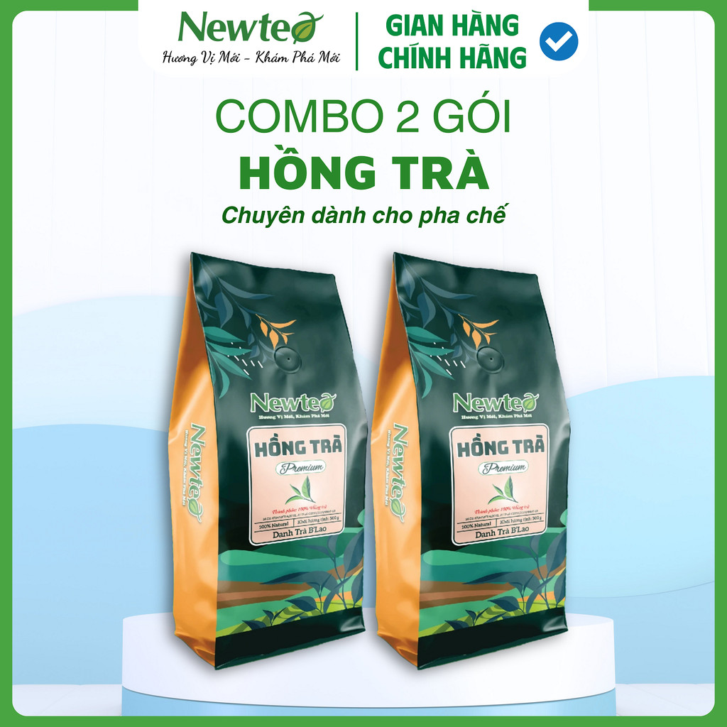 Combo 2 Gói Hồng Trà Cao Cấp Newtea Gói 1000gr - Chuyên Pha Chế Hồng Trà Long Nhãn, Trà Sữa, Hồng Trà Cam Xí Muội