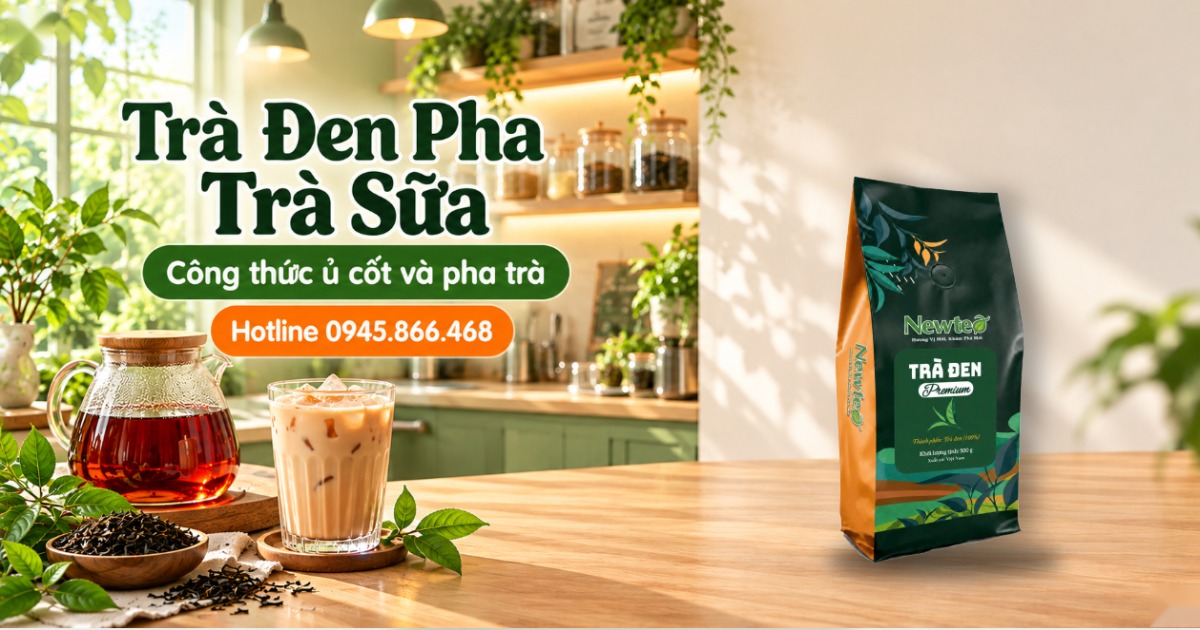 Trà Đen Pha Trà Sữa: Công Thức Ủ Cốt Và Pha Mẻ Theo Newtea