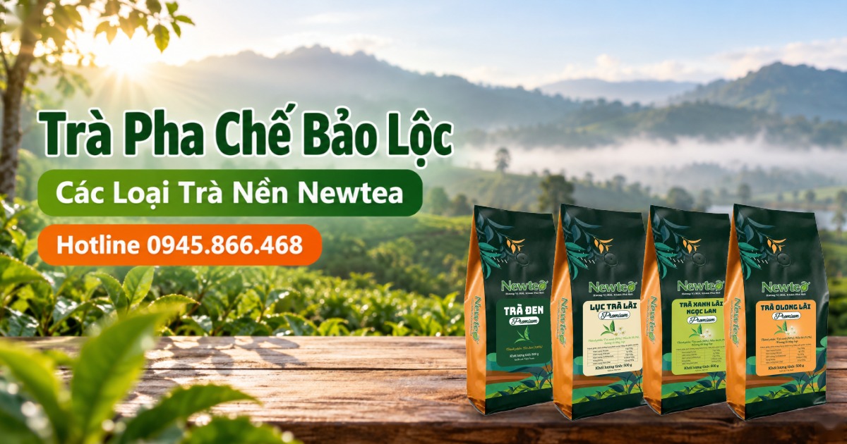 Trà Pha Chế Bảo Lộc: 6 Loại Trà Nền Newtea