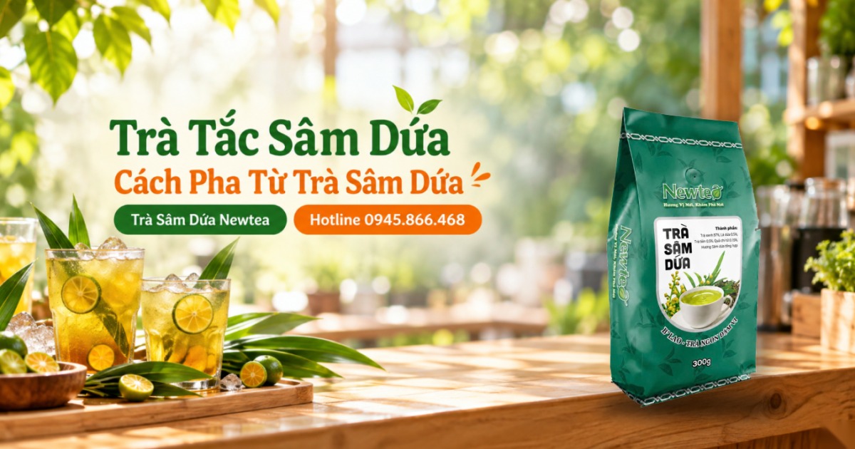 Trà Tắc Sâm Dứa: Cách Pha Trà Tắc Từ Trà Sâm Dứa Newtea