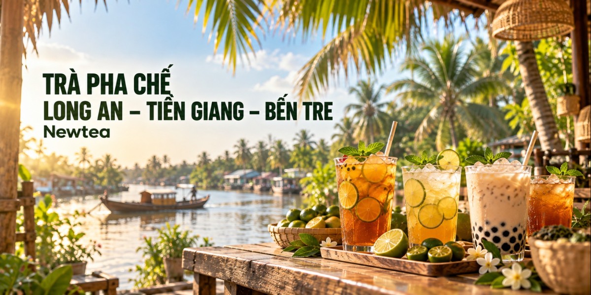 Trà pha chế Long An, Tiền Giang, Bến Tre Quầy trà pha chế Long An, Tiền Giang, Bến Tre với trà Newtea