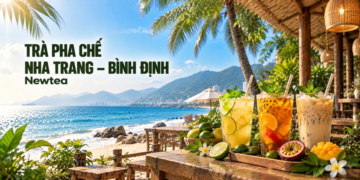 Trà pha chế Nha Trang, Bình Định Quầy trà pha chế Nha Trang, Bình Định với trà Newtea